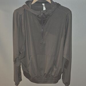 Women's Rae Mode Butter Soft Charcoal Gray Half-Zip Hoodie